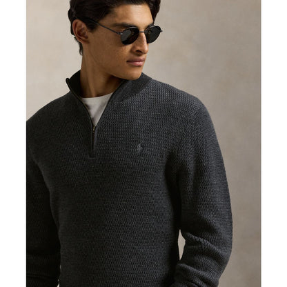 Polo Ralph Lauren Men's Washable Wool Quarter-Zip Sweater