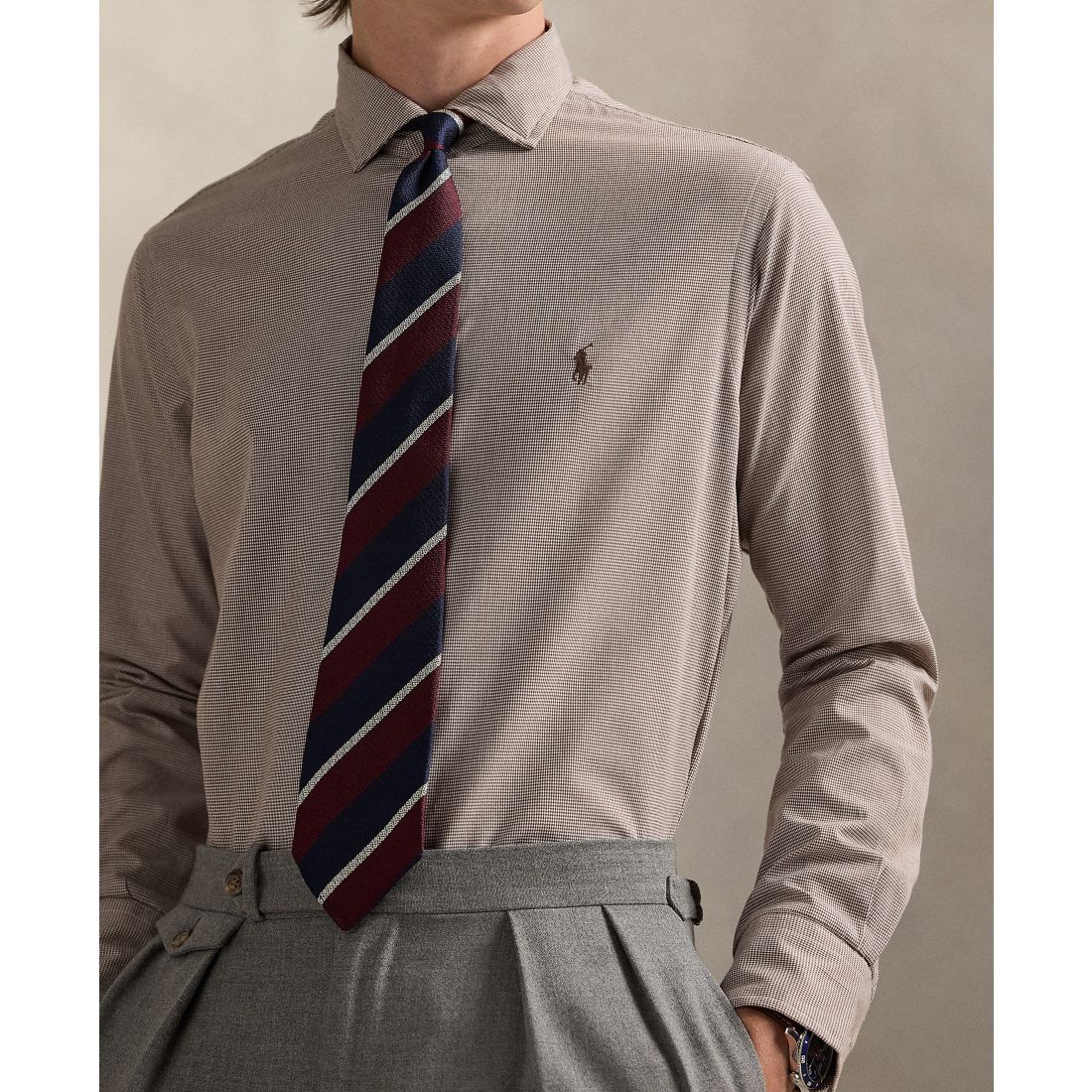 Polo Ralph Lauren Men's Classic-Fit Houndstooth Twill Shirt