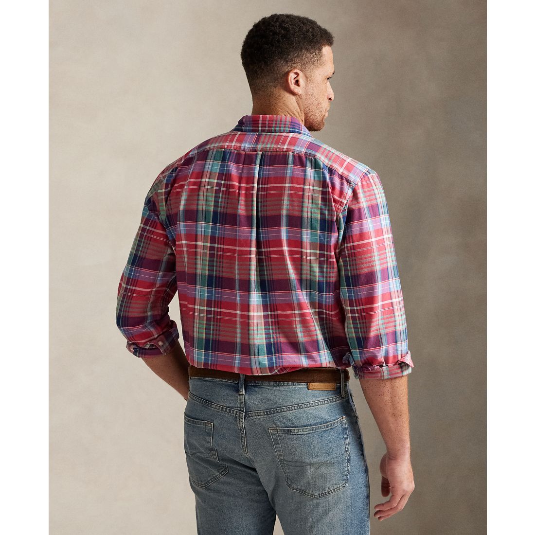 Polo Ralph Lauren Men's Big & Tall Plaid Oxford Shirt
