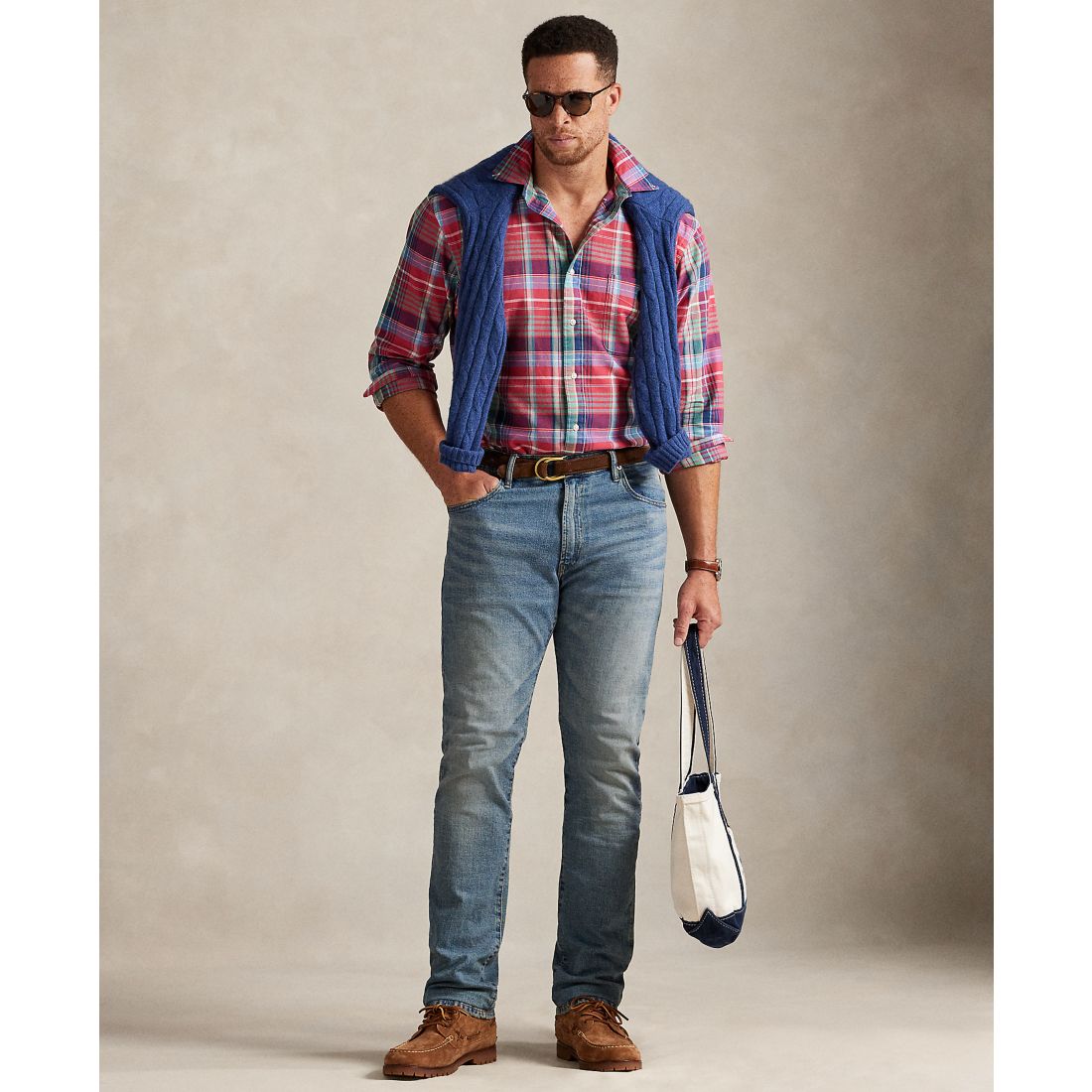 Polo Ralph Lauren Men's Big & Tall Plaid Oxford Shirt
