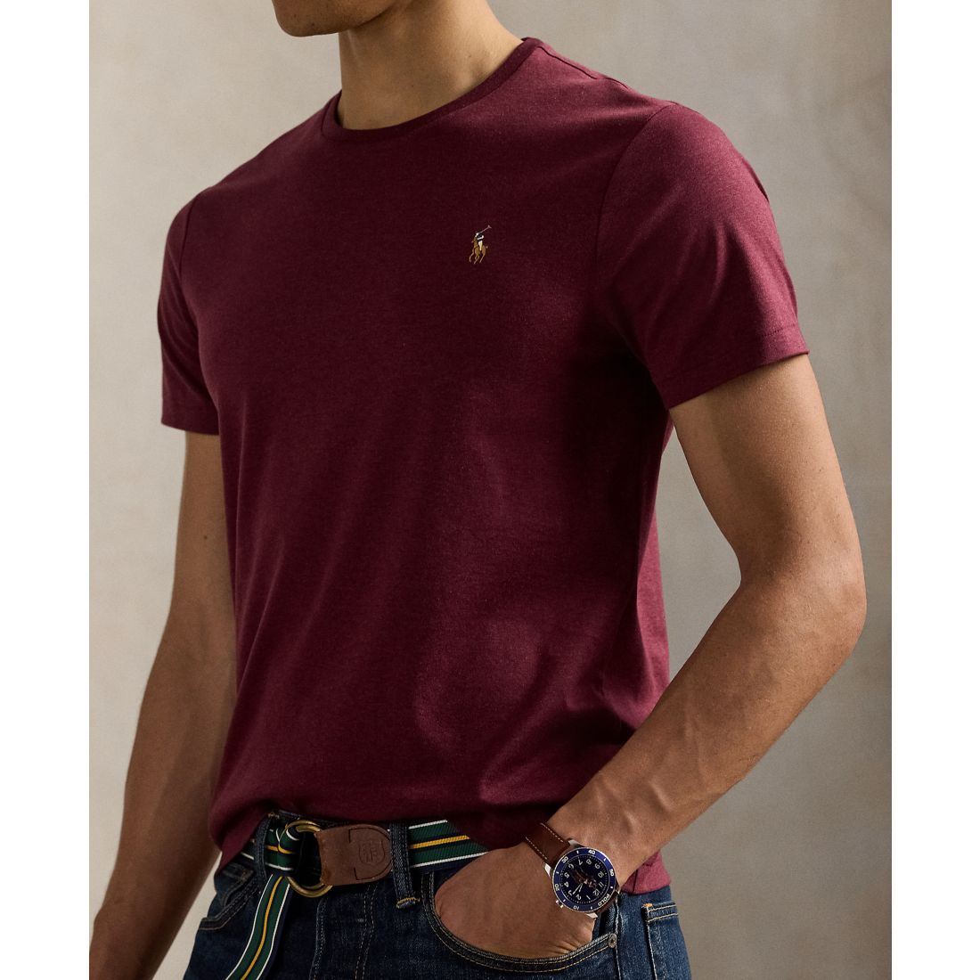 Polo Ralph Lauren Men's Custom Slim Fit Soft Cotton T-Shirt