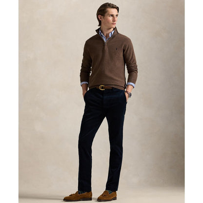 Polo Ralph Lauren Men's Mesh-Knit Cotton Quarter-Zip Sweater