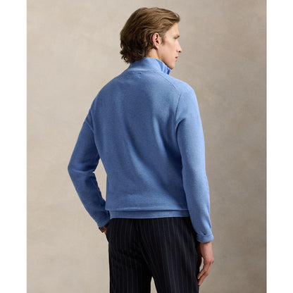 Polo Ralph Lauren Men's Mesh-Knit Cotton Quarter-Zip Sweater