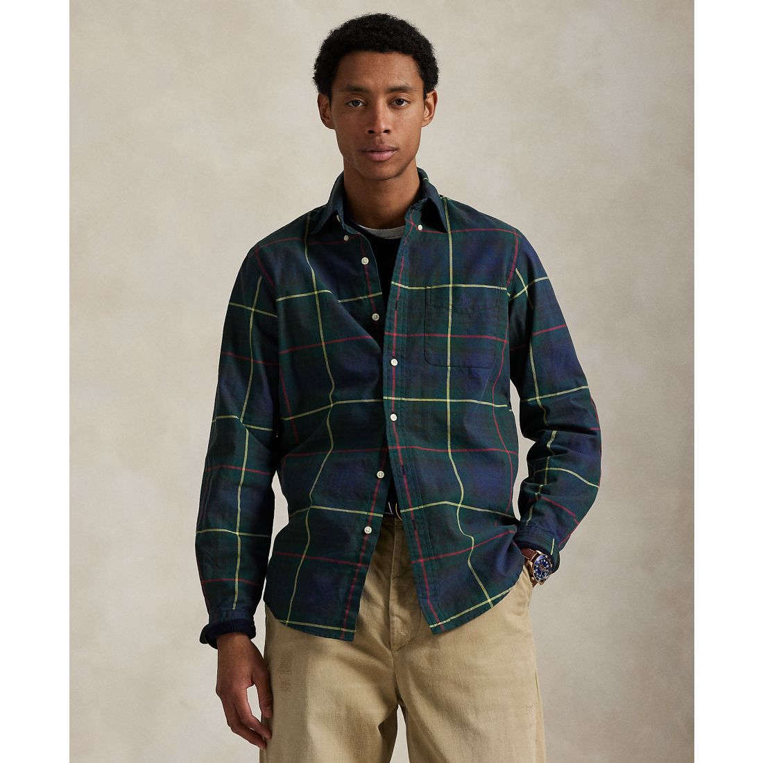 Polo Ralph Lauren Men's Classic-Fit Plaid Oxford Shirt