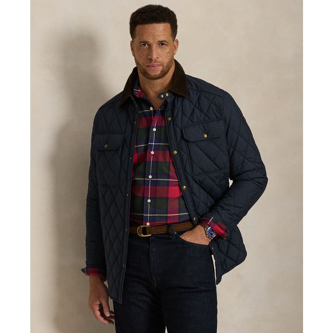 Polo Ralph Lauren Men's Big & Tall Plaid Oxford Shirt