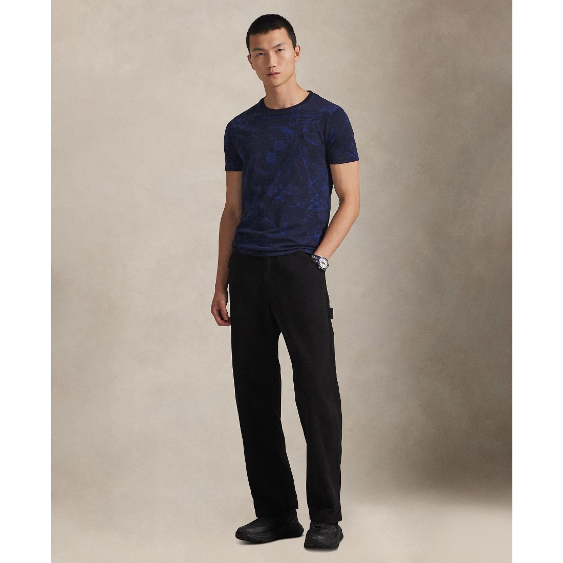 Polo Ralph Lauren Men's Classic-Fit Striped Cotton Jersey T-Shirt