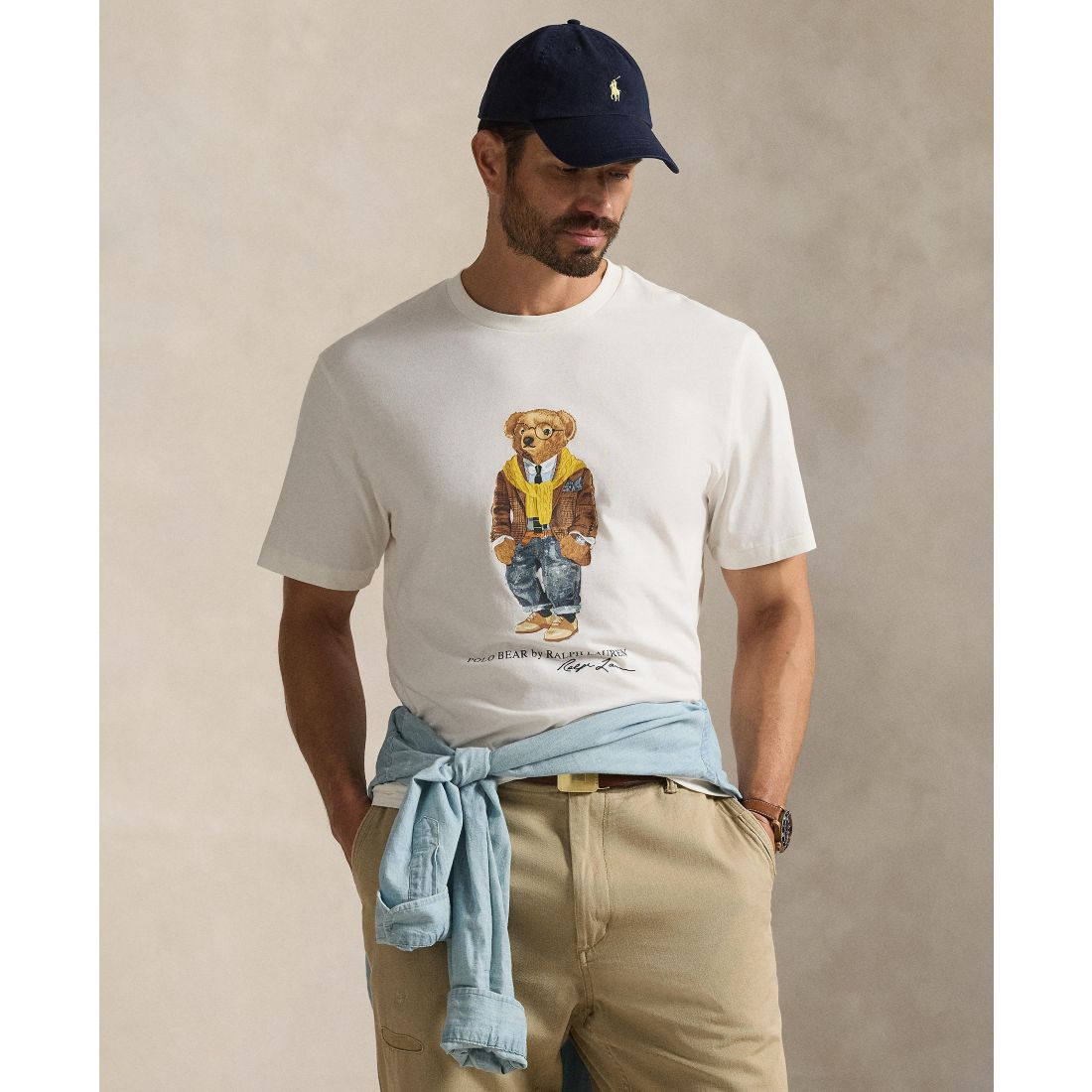 Polo Ralph Lauren Men's Crewneck Bear Graphic T-Shirt