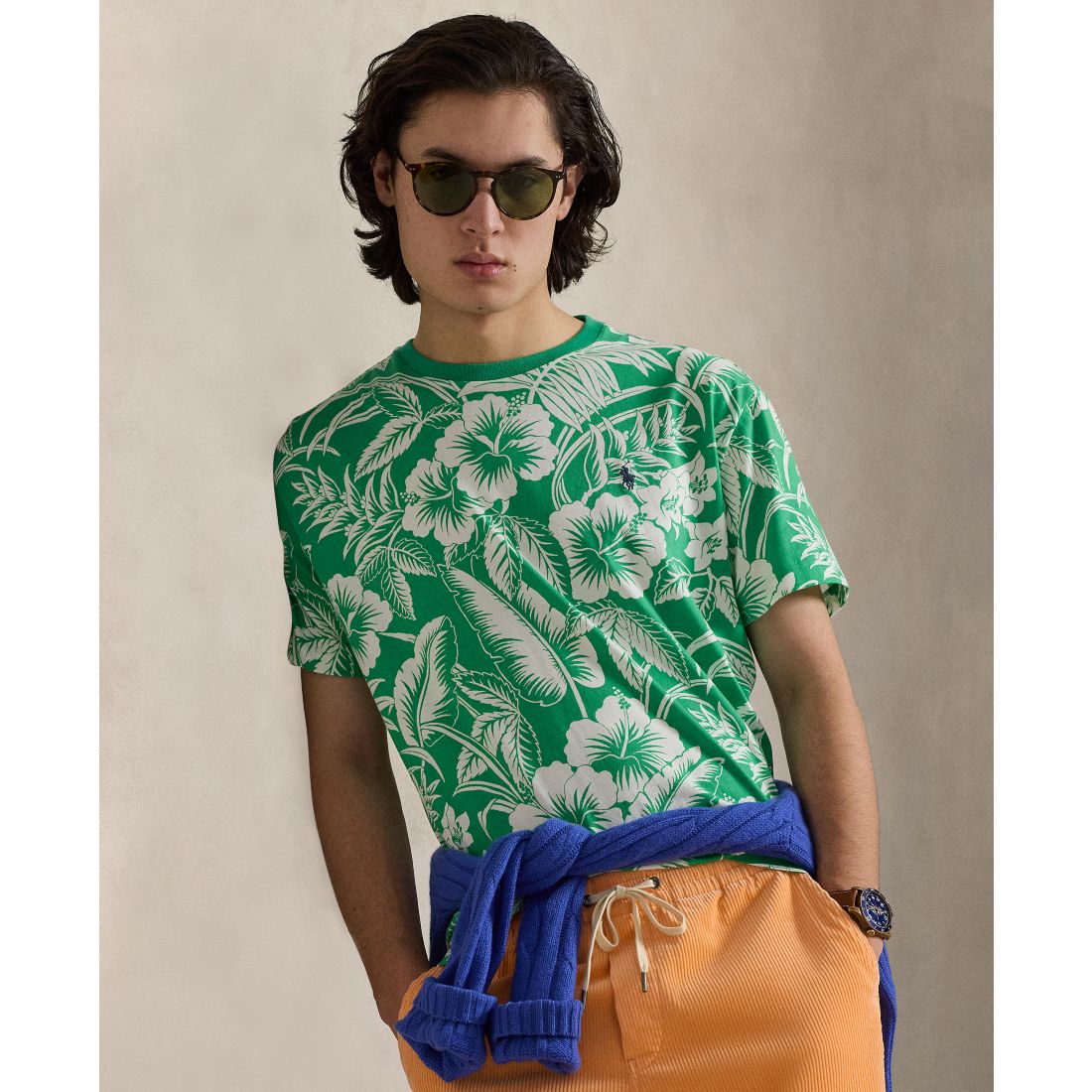 Polo Ralph Lauren Men's Classic-Fit Striped Cotton Jersey T-Shirt