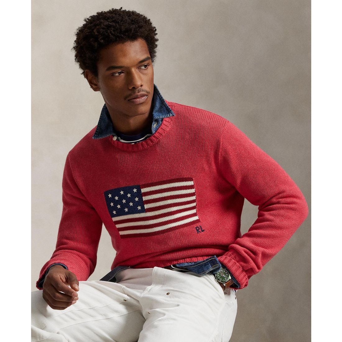 Polo Ralph Lauren Unisex The Iconic Flag Sweater
