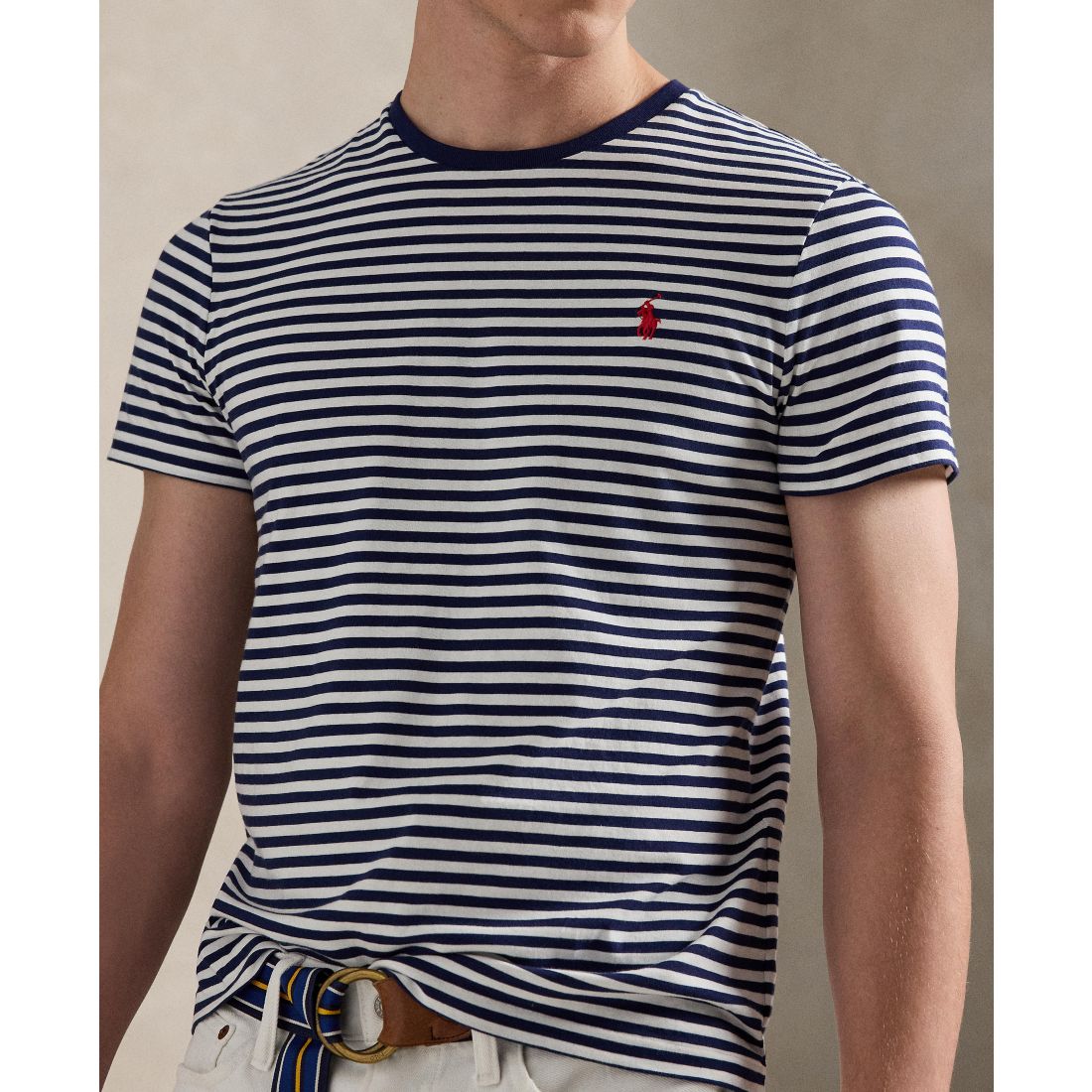 Polo Ralph Lauren Men's Classic-Fit Striped Cotton Jersey T-Shirt