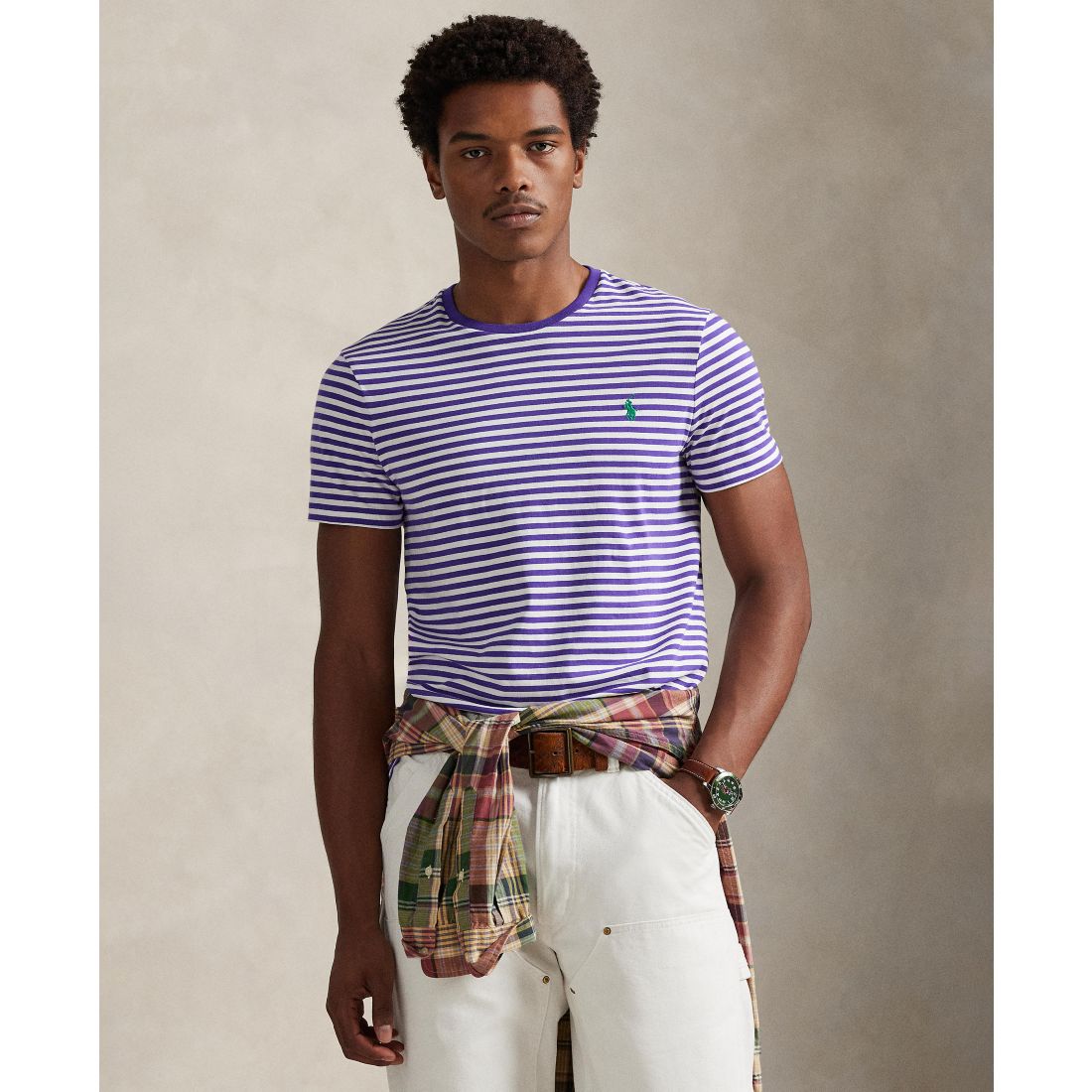 Polo Ralph Lauren Men's Classic-Fit Striped Cotton Jersey T-Shirt