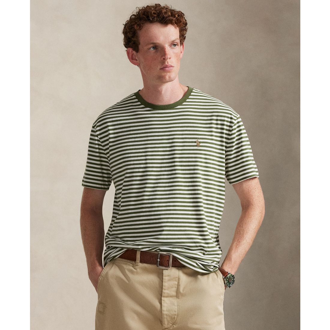 Polo Ralph Lauren Men's Classic-Fit Striped Cotton Jersey T-Shirt