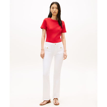 Tommy Hilfiger Women's Ribbed Boxy Crewneck T-Shirt