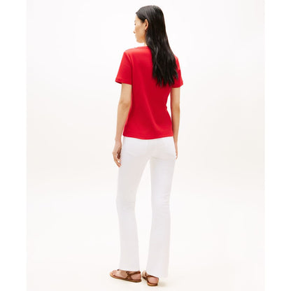 Tommy Hilfiger Women's Ribbed Boxy Crewneck T-Shirt