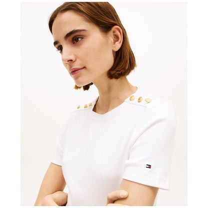 Tommy Hilfiger Women's Ribbed Boxy Crewneck T-Shirt