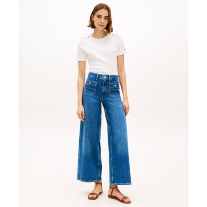 Tommy Hilfiger Women's Ribbed Boxy Crewneck T-Shirt
