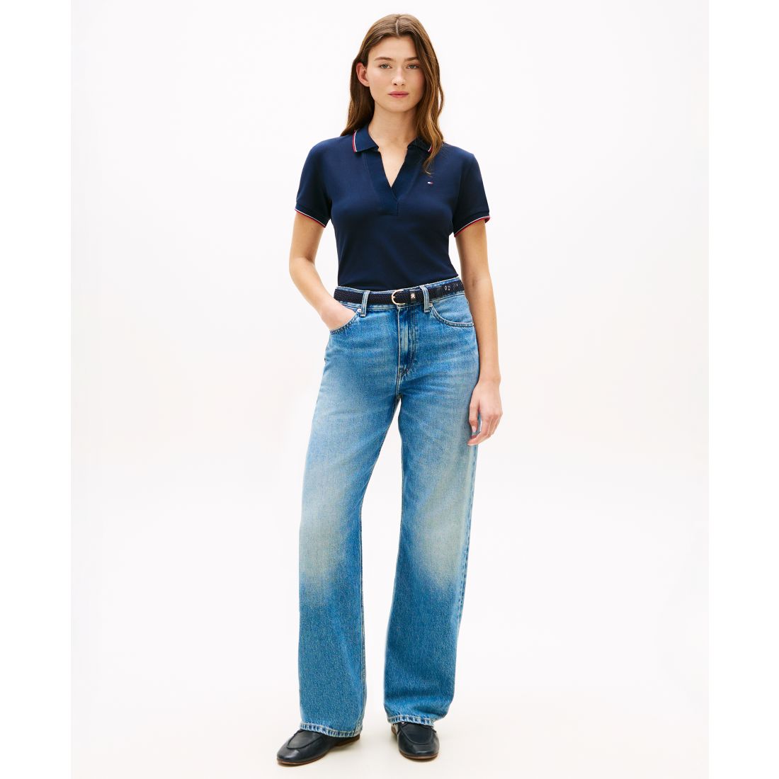 Tommy Hilfiger Women's Classic Pique Short-Sleeve Polo T-Shirt