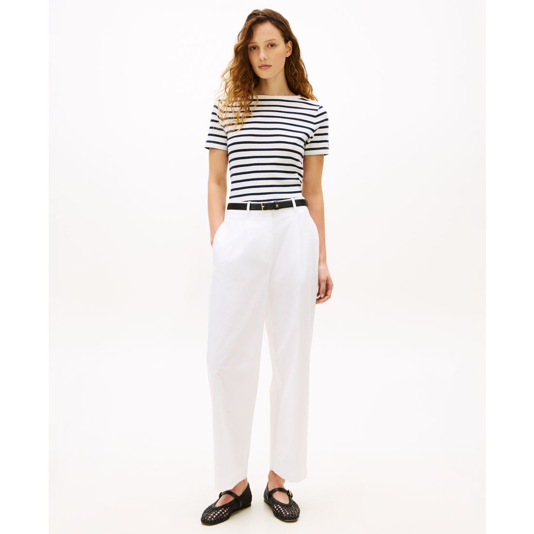 Tommy Hilfiger Women's Ribbed Boxy Crewneck T-Shirt