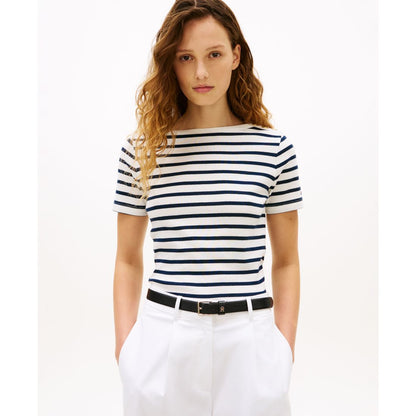 Tommy Hilfiger Women's Ribbed Boxy Crewneck T-Shirt