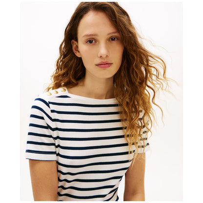 Tommy Hilfiger Women's Ribbed Boxy Crewneck T-Shirt