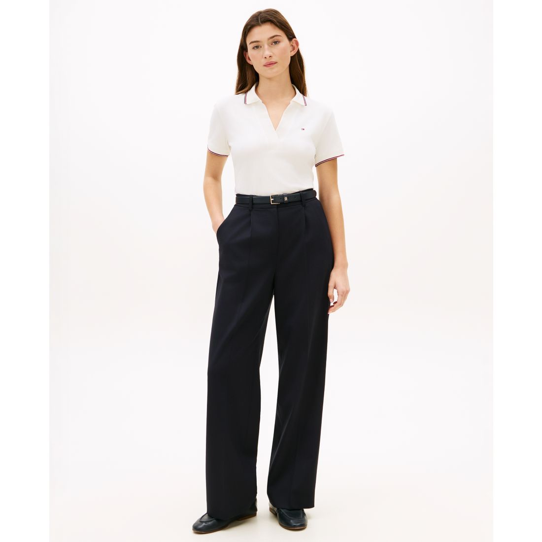 Tommy Hilfiger Women's Classic Pique Short-Sleeve Polo T-Shirt