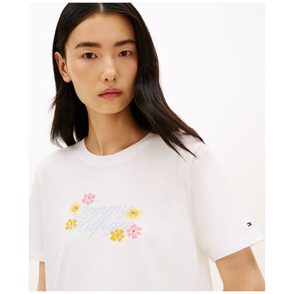 Tommy Hilfiger Women's Graphic Floral Crew Neck T-Shirt