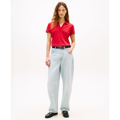 Tommy Hilfiger Women's Classic Pique Short-Sleeve Polo T-Shirt