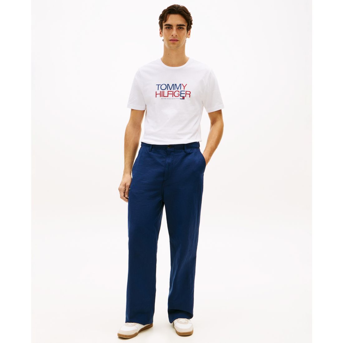 Tommy Hilfiger Men's Brand Love Big Text T-Shirt, Regular and Big & Tall