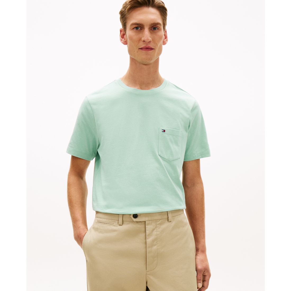 Tommy Hilfiger Men's Essential Solid Pocket T-Shirt