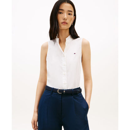 Tommy Hilfiger Women's Classic Frill Sleeveless Shirt