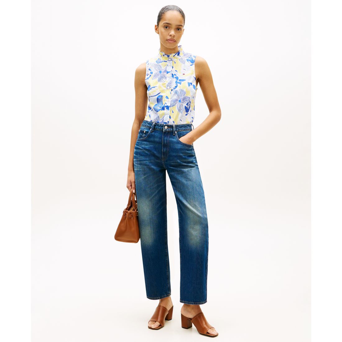 Tommy Hilfiger Women's Classic Frill Sleeveless Shirt