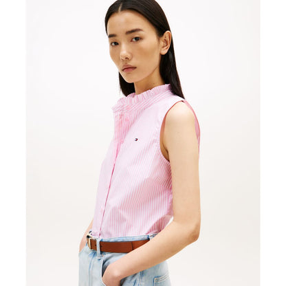 Tommy Hilfiger Women's Classic Frill Sleeveless Shirt
