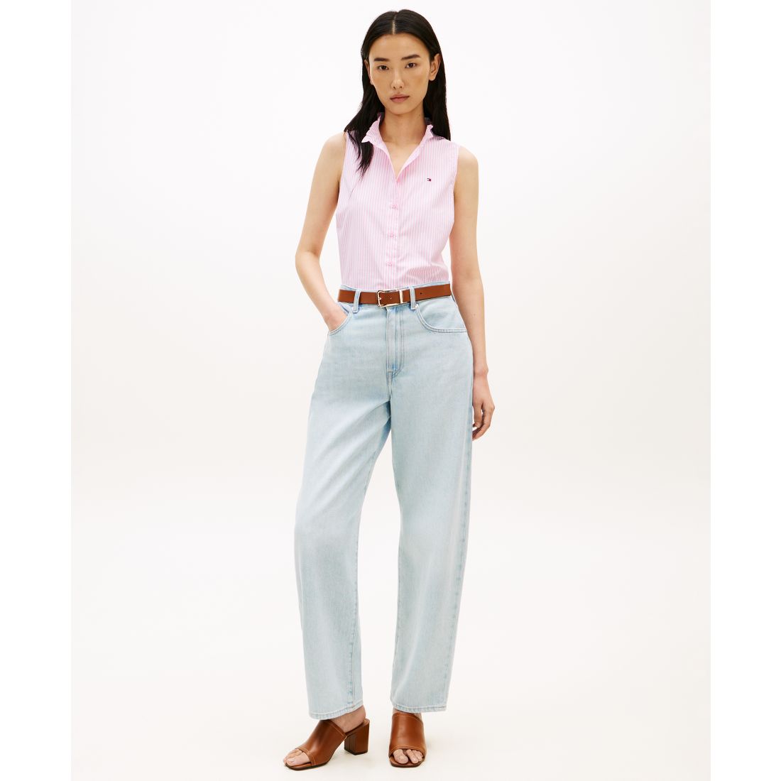 Tommy Hilfiger Women's Classic Frill Sleeveless Shirt