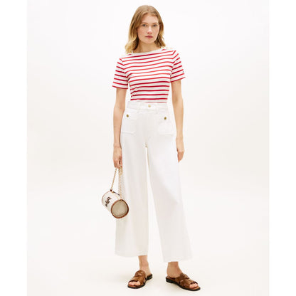 Tommy Hilfiger Women's Ribbed Boxy Crewneck T-Shirt