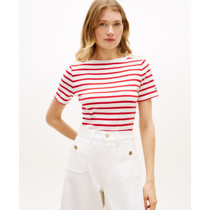 Tommy Hilfiger Women's Ribbed Boxy Crewneck T-Shirt