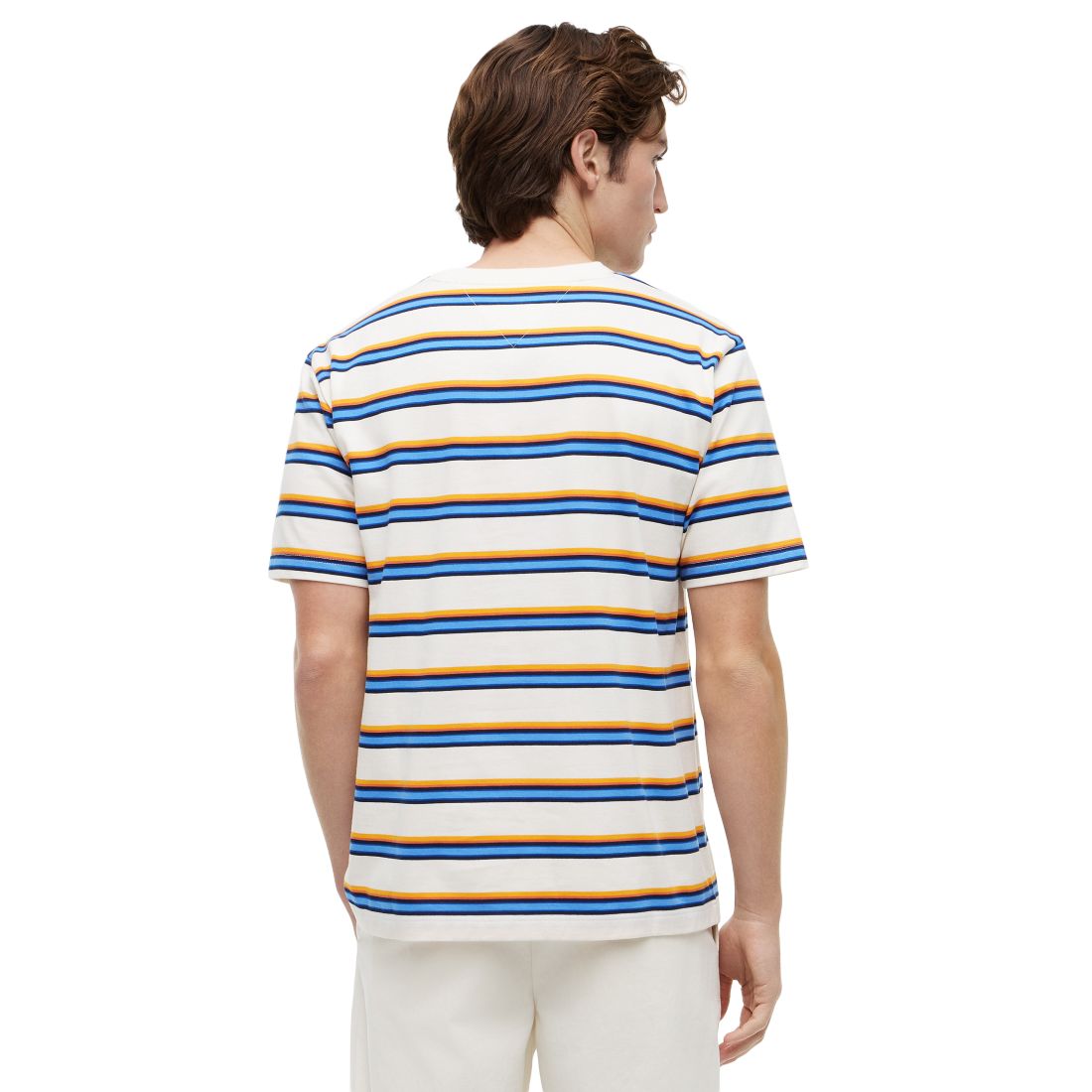 Tommy Hilfiger Men's Yarn-Dyed Multi-Stripe Relaxed-Fit T-Shirt