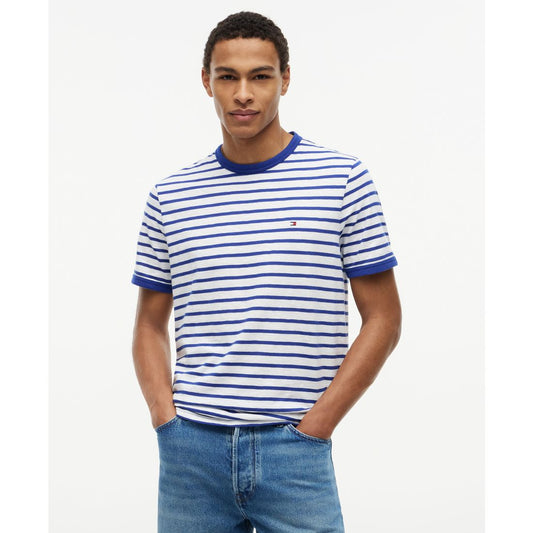 Tommy Hilfiger Men's Slub Yarn-Dye Stripe T-Shirt