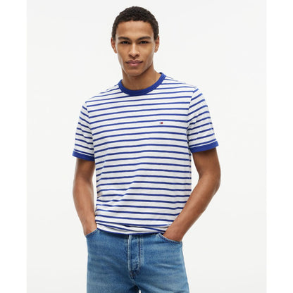 Tommy Hilfiger Men's Slub Yarn-Dye Stripe T-Shirt