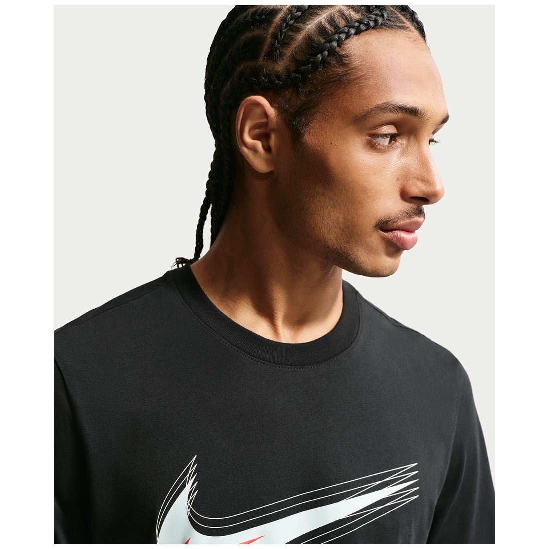 Nike Men's Swoosh Logo Crewneck T-Shirt