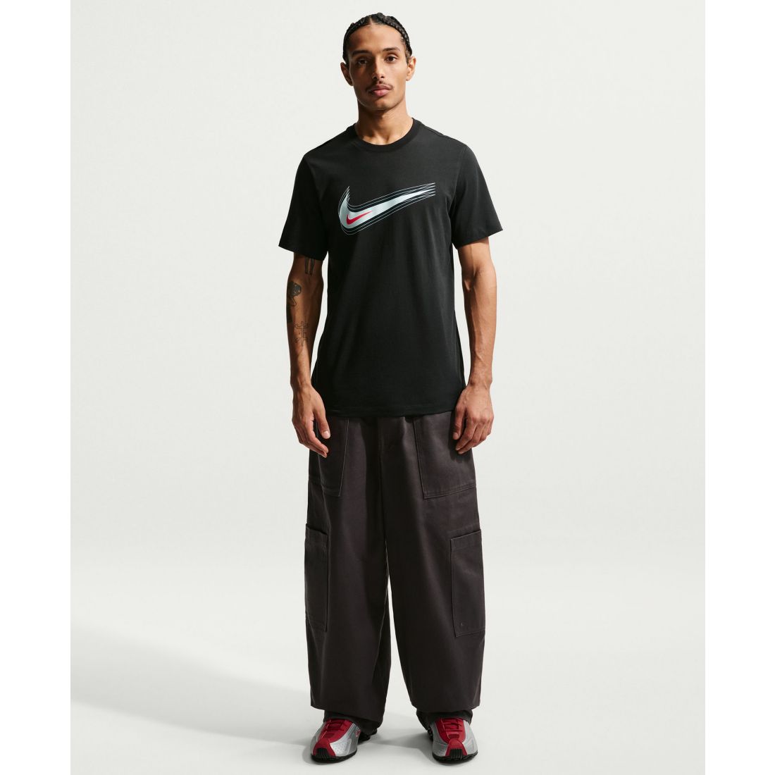 Nike Men's Swoosh Logo Crewneck T-Shirt