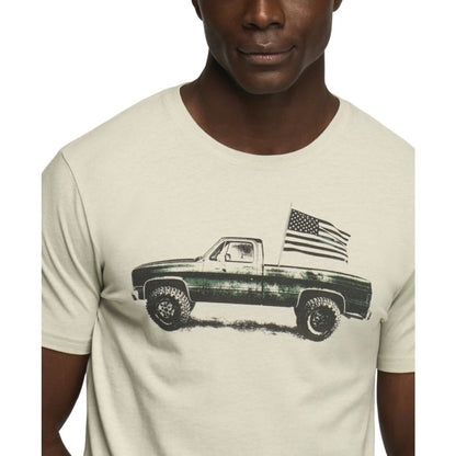 Lucky Brand Men's Flag Truck Graphic Tee