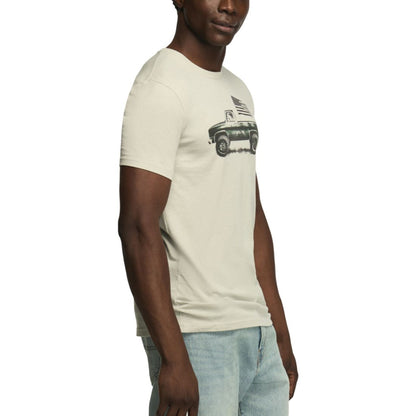 Lucky Brand Men's Flag Truck Graphic Tee