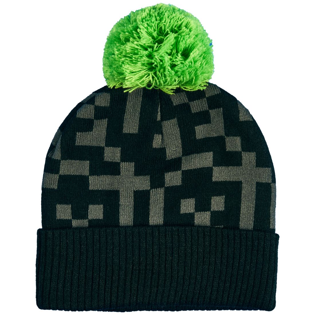 Minecraft Big Boys 2-Piece Pom Pom Hat and Gloves Set