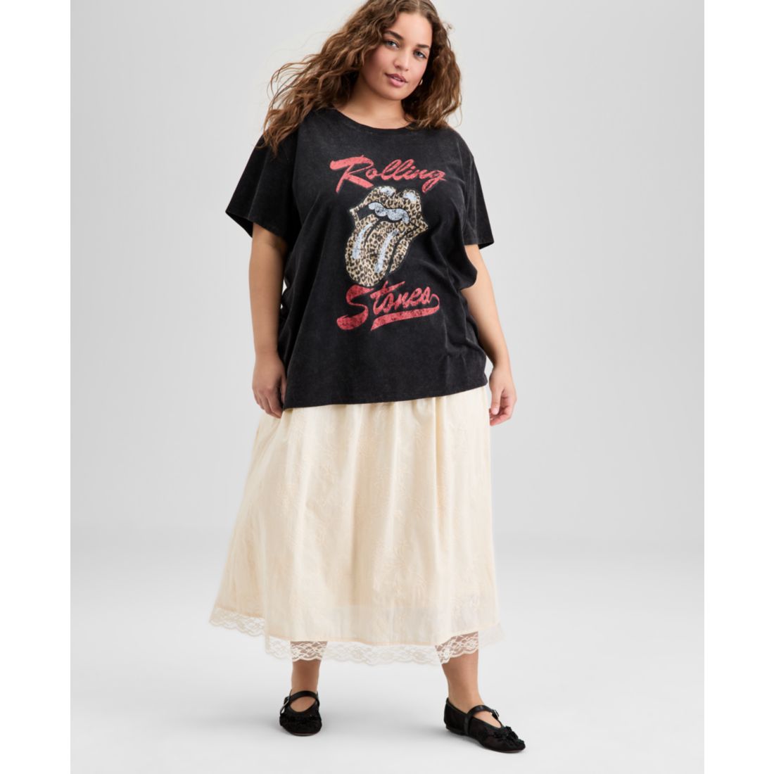 And Now This Trendy Plus Size Rolling Stones Graphic T-Shirt, Exclusively at Macy's