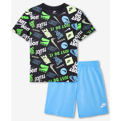 Nike Boys' 4-7 Printed T-Shirt & Shorts 2-Piece Set