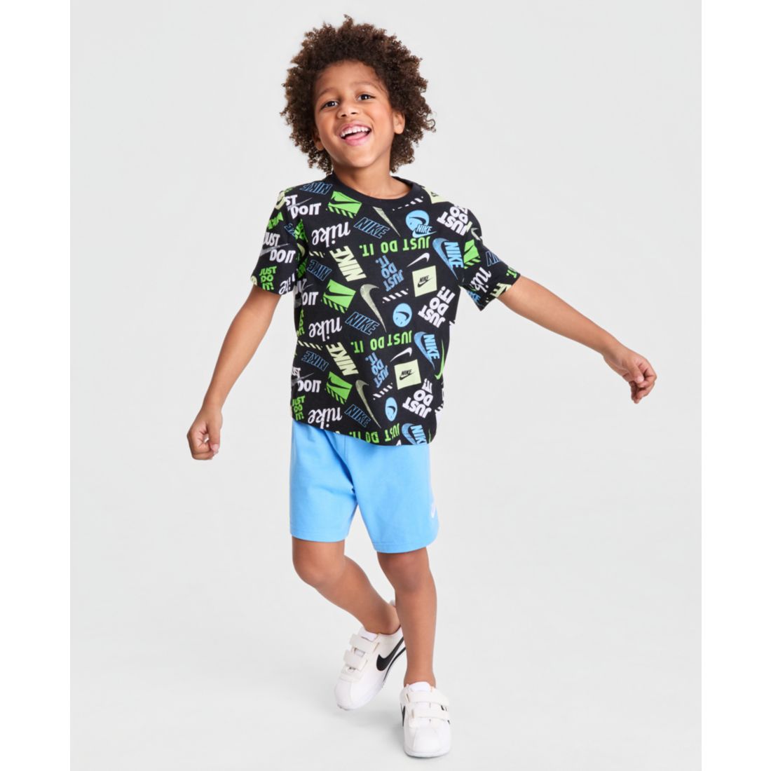 Nike Boys' 4-7 Printed T-Shirt & Shorts 2-Piece Set