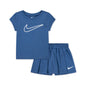 Nike Girls' 2T-4T All Day Play T-Shirt and Skort, 2-Piece Set