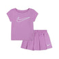 Nike Girls' 2T-4T All Day Play T-Shirt and Skort, 2-Piece Set