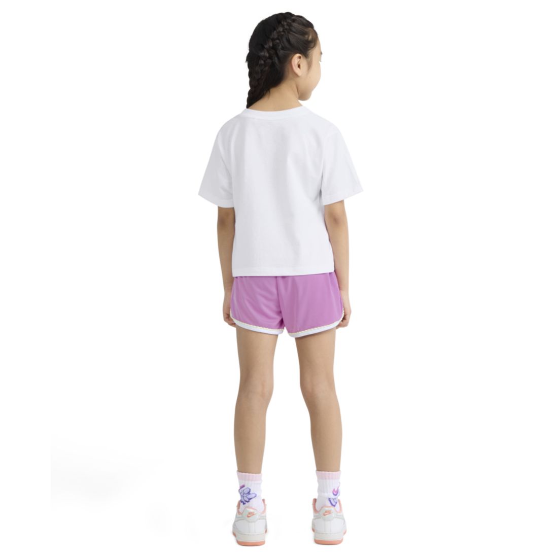 Nike Girls' 4-6X Tennis Lifestyle Crewneck T-Shirt and Shorts, 2-Piece Set