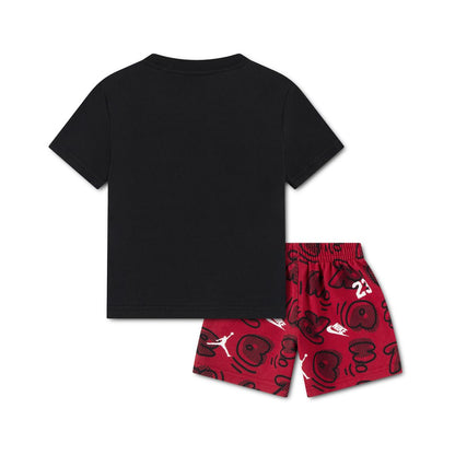 Jordan Boys' Toddler 2T-4T Printed Movement Lines T-Shirt & Shorts, 2-Piece Set